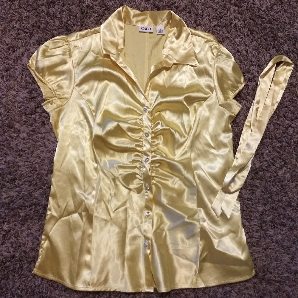 Dress shirt- yellow- size S